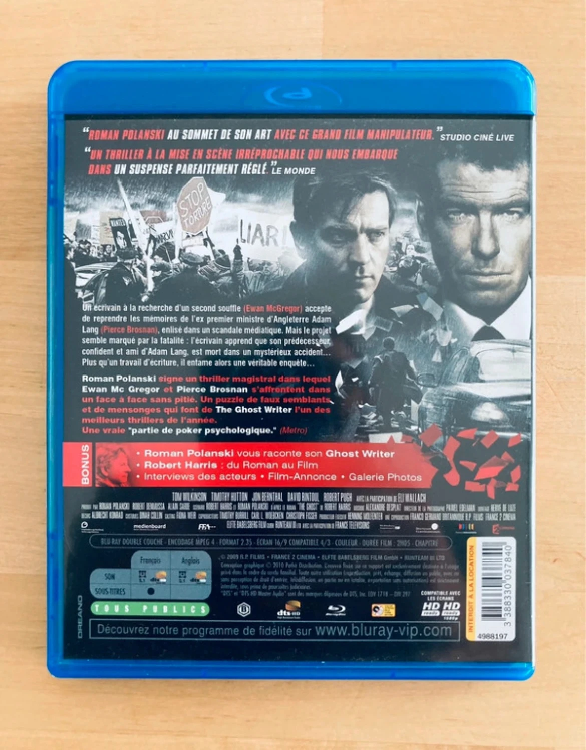 Blu-ray The Ghost Writer by Roman Polanski. – photo 3